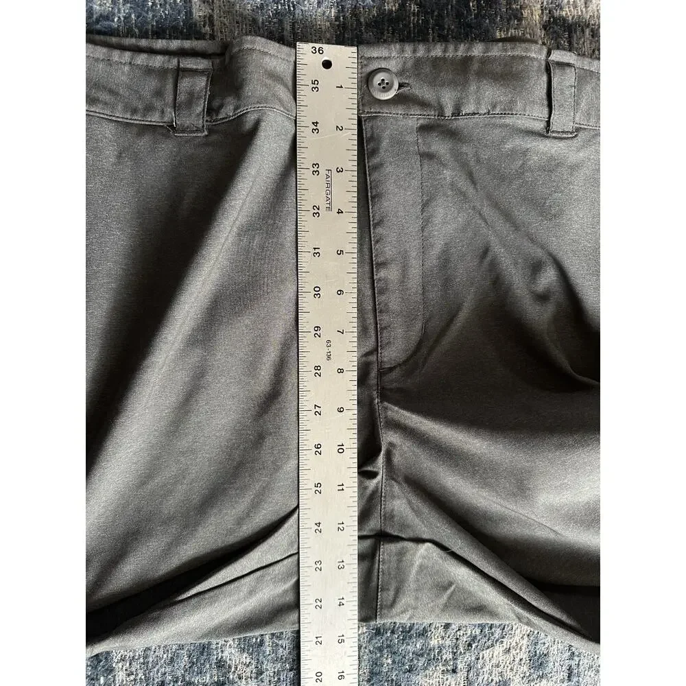 Columbia Shorts Mens Size 42W/8L Gray Polyester Nylon Flat Front Pockets Outdoor